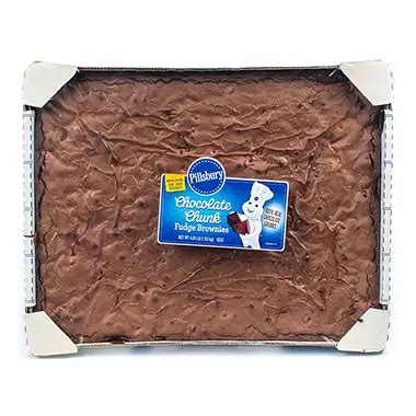 Pillsbury Chocolate Chunk Fudge Brownies (4 lb.) - Sam's Club