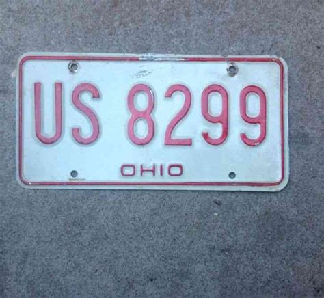 OHIO LICENSE PLATE