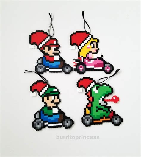 Mario Christmas Ornaments Super Mario Christmas Ornaments - Etsy