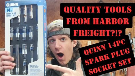 HARBOR FREIGHT has Sockets in FOAM TRAYS?!? - NEW RELEASE Quinn 14pc Spark Plug Socket Set ...