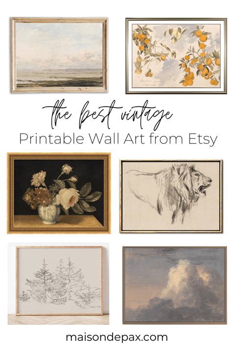 Printable Wall Art: Stylish Etsy Prints - Maison de Pax