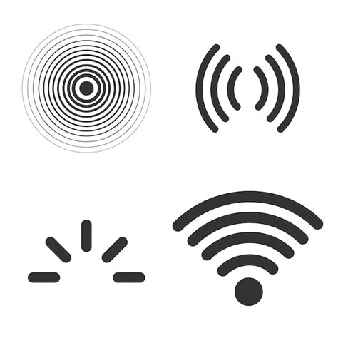 Premium Vector | Signal icons vector set isolated on white background ...