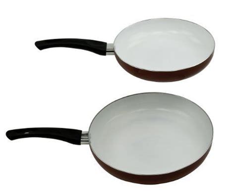 Healthy Nonstick Ceramic Coated Frying Pan Set - 9.5" and 11" Eco ...