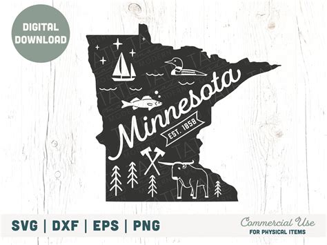 Vintage Minnesota SVG Cut File Minnesota Home Svg Minnesota - Etsy