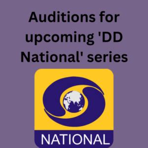 Auditions for upcoming 'DD National' series - males/females