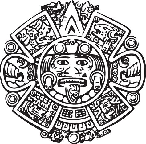 Calendario Azteca (cara) Logo Vector - (.Ai .PNG .SVG .EPS Free Download)