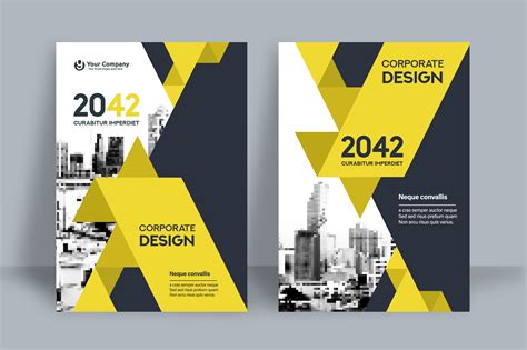 Yellow City Background Business Book Cover Design Template 665889 Vector Art at Vecteezy