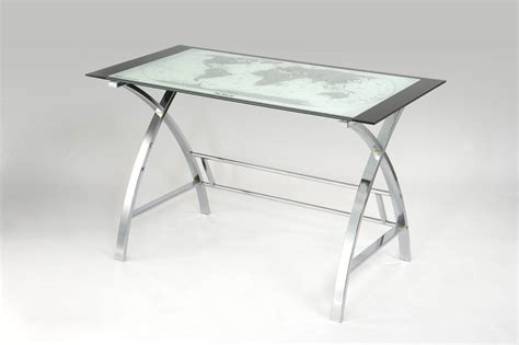 World Map Computer Desk (Printing Map) - [942-240] : Decor South