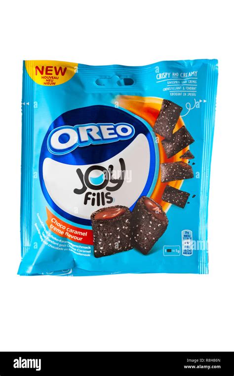 Packet of Oreo Joy Fills Choco caramel creme flavour crispy and creamy ...