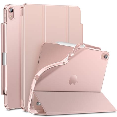 IPad Air 4 Case with Frosted Translucent Back &Pencil Holder