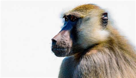 Premium AI Image | Baboon isolated on white