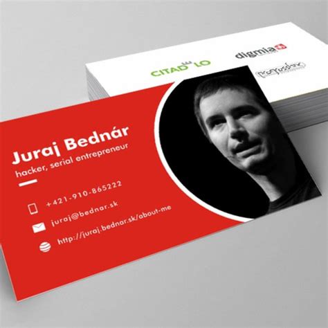 Create a unique card for a tech serial entrepreneur | Business card contest