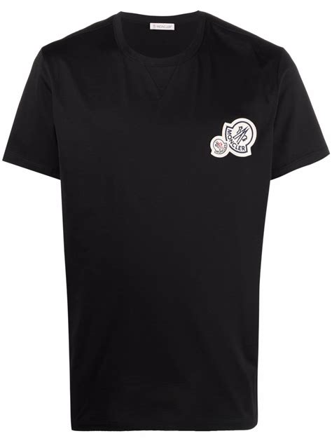 Moncler double-logo Patch T-shirt - Farfetch