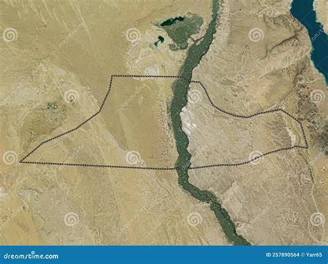 Al Minya, Egypt. High-res Satellite. No Legend Stock Illustration - Illustration of egypt ...