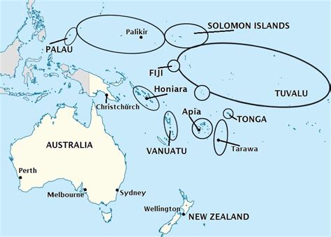 Fix the Oceania Map Quiz