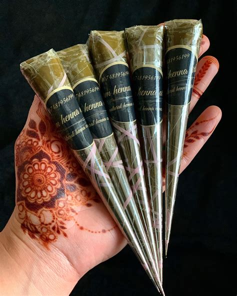 Excited to share this item from my #etsy shop: 5 Natural henna cones ...