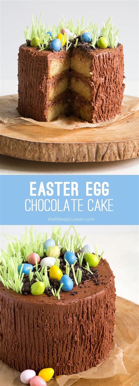 Easter Egg Chocolate Cake - The Little Epicurean