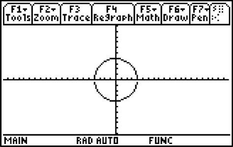 Solution 11761: Graphing a Circle on a TI Graphing Calculator.
