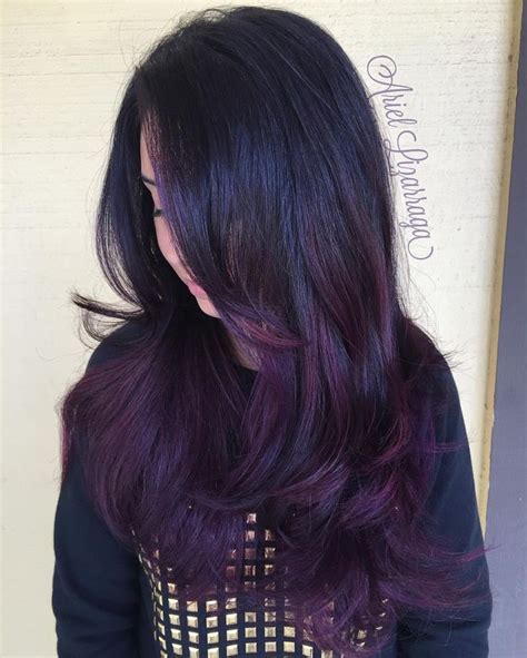 Dark grape Colormelt and a blowout 🍇 So much fun creating this color ...