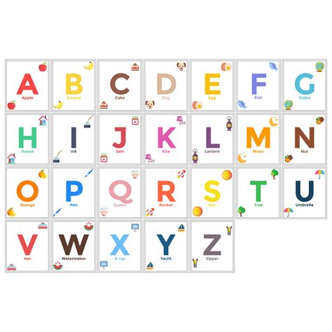 Alphabet Cards Printable Alphabet Alphabet Flash Cards - Riset