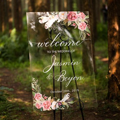 Wedding Welcome Signs Acrylic Australia