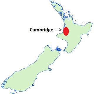 Location of Cambridge New Zealand Source: Backpack New Zealand (2018 ...