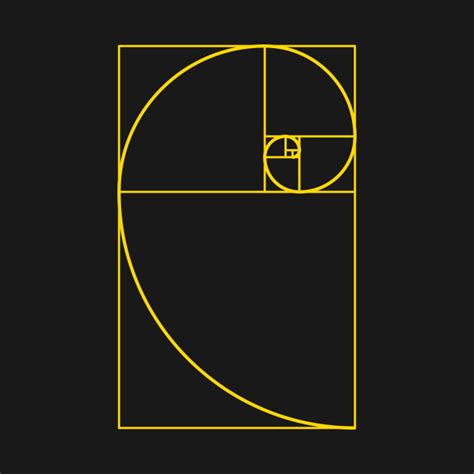 Golden Ratio Spiral Fibonacci Spiral - Fibonacci Spiral - T-Shirt | TeePublic