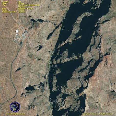 GeoEye-1 Satellite Image Grand Canyon Skywalk | Satellite Imaging Corp