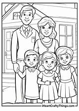 Desenho Para Colorir Família sketch template