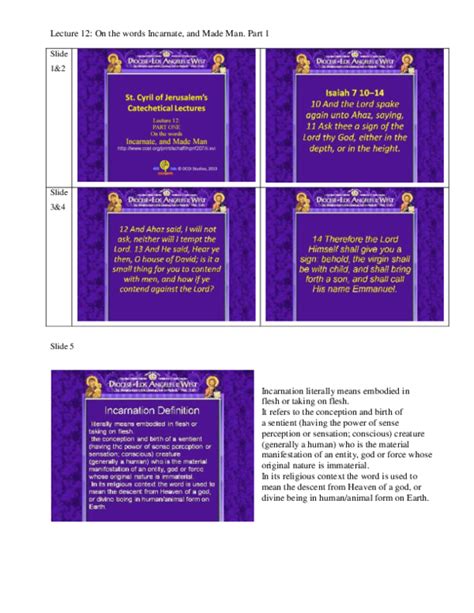 (PDF) Lecture 12 (Part One): On the words Incarnate and made man ...