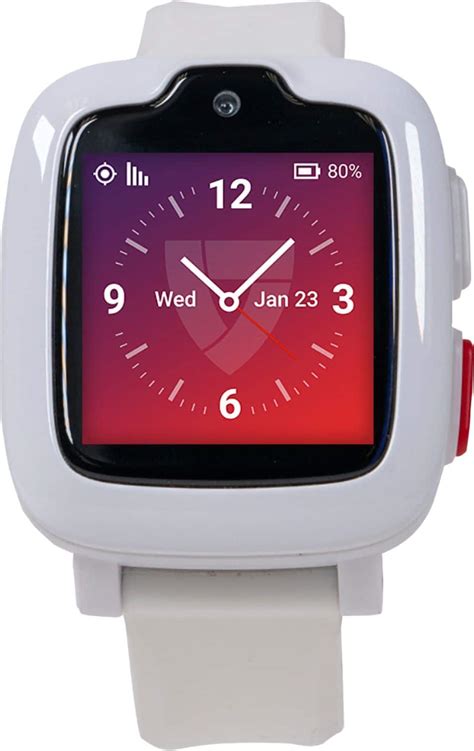 Medical Guardian Freedom Guardian Medical Alert Smartwatch AT&T White with White Band FREEDOMWHT ...