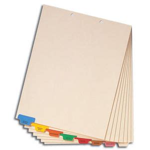 Custom Printed Chart Tab Dividers - Indexing Sheets & Sets - The most ...