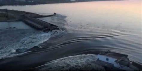 Evacuations begin after a major dam in southern Ukraine is heavily ...