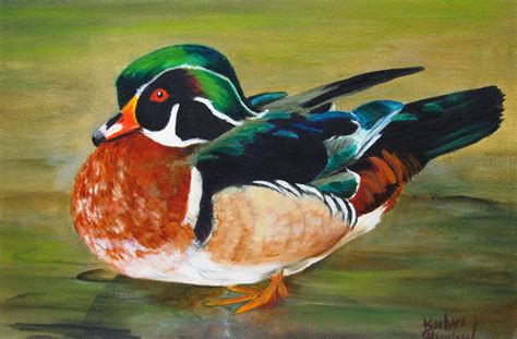 Artists Of Texas Contemporary Paintings and Art: Wood Duck Wildlife ...