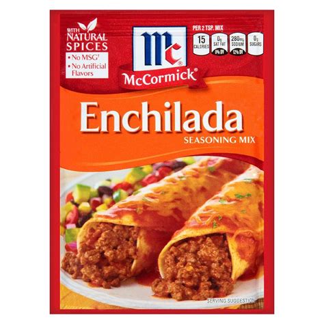 McCormick Enchilada Seasoning Mix 1.06oz | Beef enchiladas, Enchilada ...