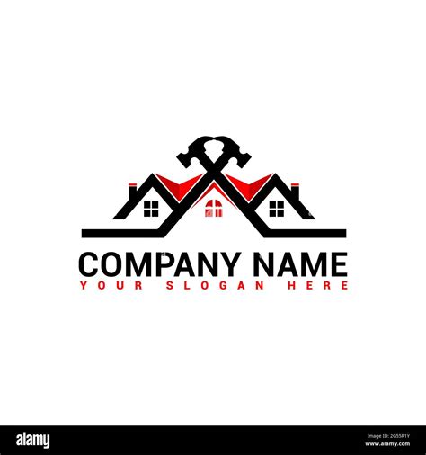 Real estate logo template hi-res stock photography and images - Alamy