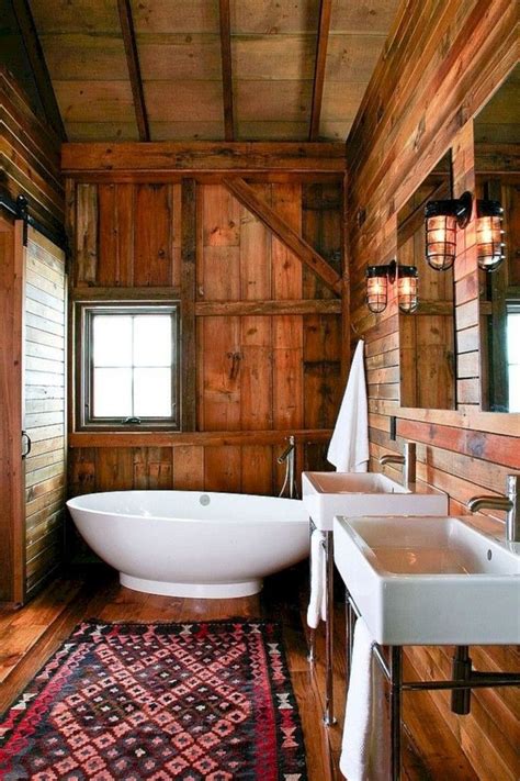 Amazing Rustic Barn Bathroom Decor Ideas 08 - MAGZHOUSE