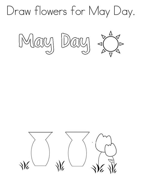 May Day Flowers coloring page - Download, Print or Color Online for Free