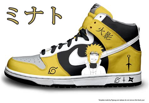 Minato-4th Hokage Hi-Top Dunks by Azrael-Haze on DeviantArt