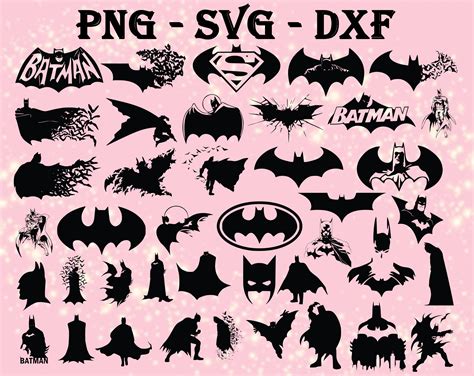 Batman Silhouette SVG, Bundles Batman SVG, PNG,DXF,... - Inspire Uplift