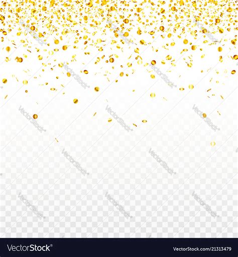 Stock gold confetti isolated Royalty Free Vector Image