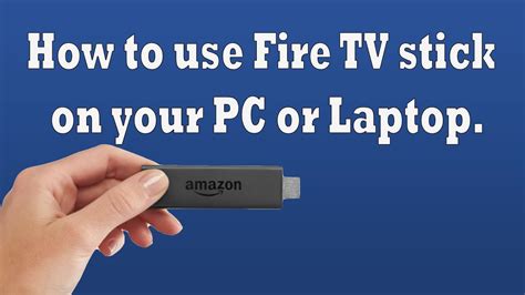 How to Connect Amazon Fire TV Stick to Laptop / PC - YouTube