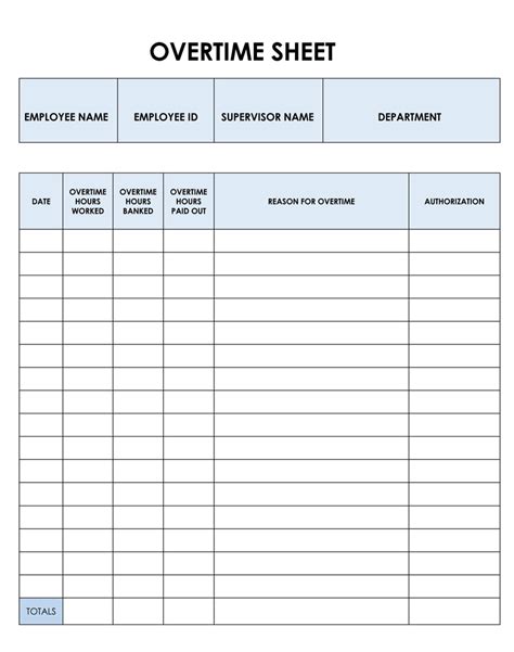 Overtime Sheet: How to Make + Free Templates for Excel