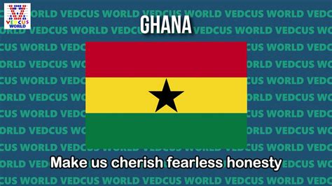 Ghana National Anthem | God Bless Our Homeland Ghana | Vedcus World ...