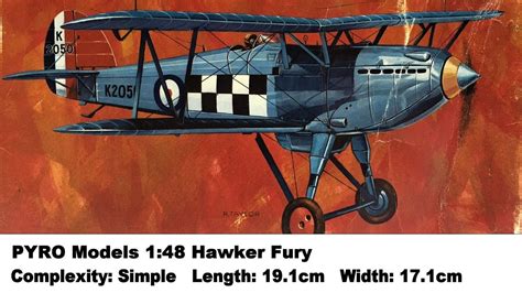 PYRO Models 1:48 Hawker Fury Kit Review - YouTube