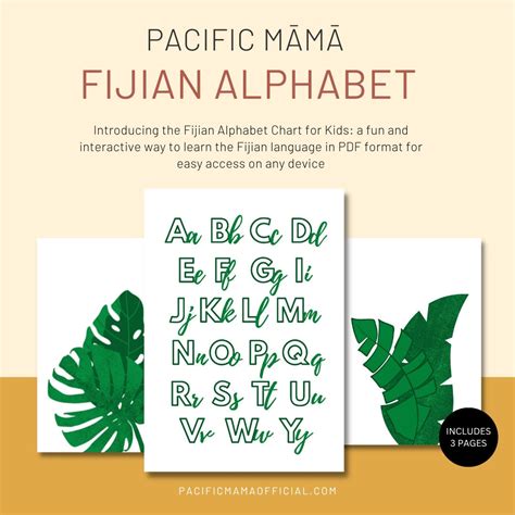 Fijian Alphabet Poster Digital Print: Bring the Beauty of Polynesian Art to Your Home - Etsy