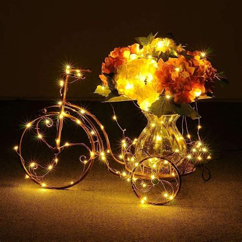 Solar Fairy Lights Moldable Garden Copper Wire 36ft LED String - Etsy UK