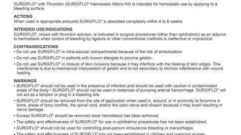 SURGIFLO® Hemostatic Matrix | Thrombin | Ethicon