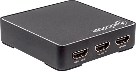 MANHATTAN 207591: 4K 2-Port HDMI Splitter, 4K@60Hz, Netzteil, HDCP 2.2 ...