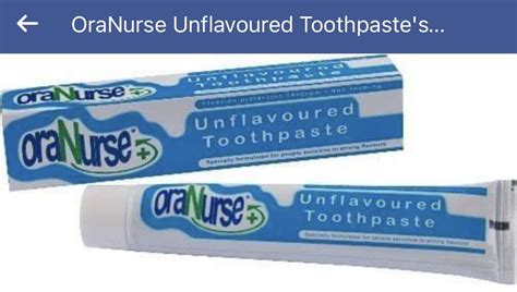 OraNurse unflavored toothpaste